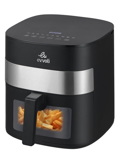 Buy 6L Air Fryer With 10 Preset Programs,1500W, Transparent Window 6 L 16000 W EVKA-AF6010T Black in UAE