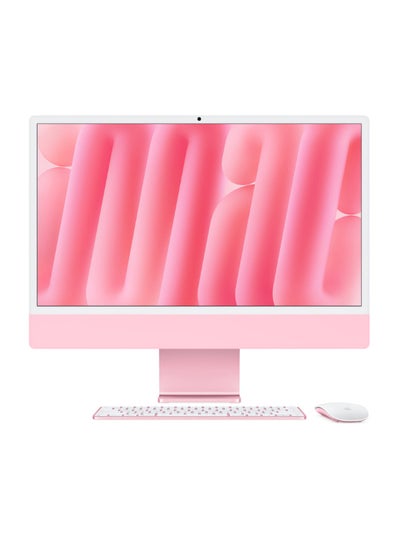 Buy 24-inch iMac with Retina 4.5K Display, M4 Chip 10-Core CPU 10-Core GPU Processor/16GB RAM/256GB SSD/macOS English Pink in UAE