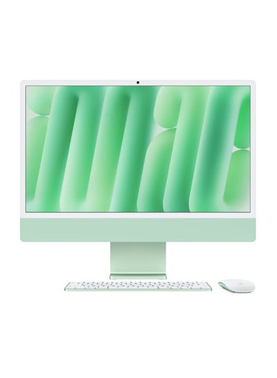 Buy 24-inch iMac with Retina 4.5K Display, M4 Chip 10-Core CPU 10-Core GPU Processor/16GB RAM/256GB SSD/macOS English Green in UAE