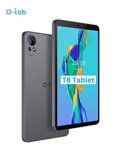 Buy T8 Tablet/8.0 Inches/T310 2.0GHz Processor/4 GB RAM/Expandable 4GB RAM /IPS 80081280 Resolution/5000 mAH Battery/128 GB ROM/Androud 14/ Single SIM/2MP  front + 5 MP Rear Camera in UAE