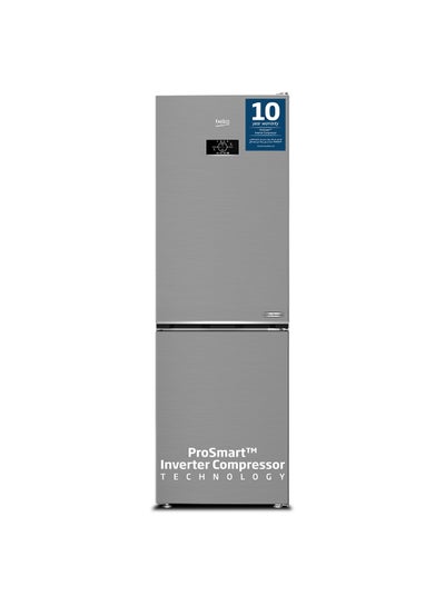 Buy 366L Gross Capacity, Bottom Fridge- Freezer ,ProSmart Inverter, No Frost, HarvestFresh Technology, Cool Room, Neo Frost Dual Cooling, LED Illumination, Reversible Door 90 W RDNE400CS Titanium Inox in UAE