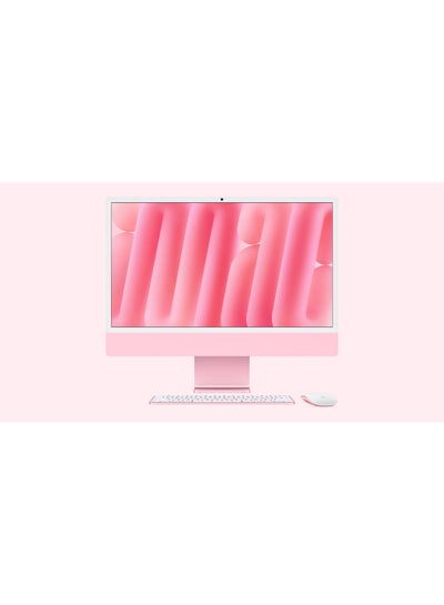 اشتري 24-inch iMac with Retina 4.5K Display, M4 Chip 10-Core CPU 10-Core GPU Processor/16GB RAM/256GB SSD/macOS English/Arabic Pink في السعودية