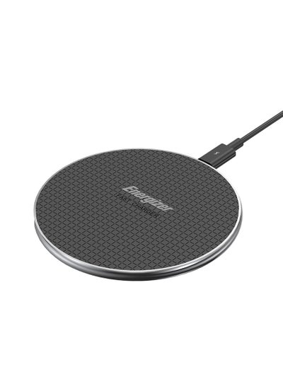 Buy Wireless Charging pad, 15W for Qi Compatible Devices, Fast Charging, Non-Slip Design, 6mm Thin, Safe Black in UAE