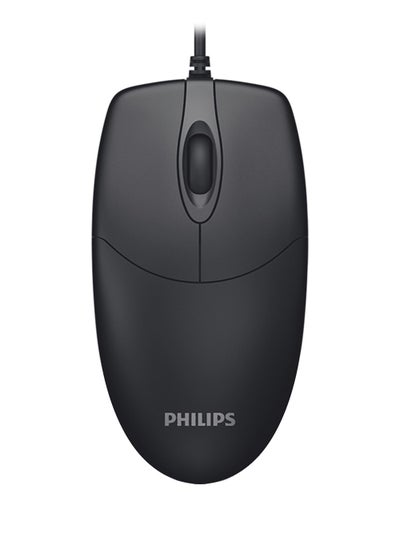 Buy M234 wired mouse 1000 dpi with smooth coating is comfortable, adjusts to fit your palm and fits easily into your bag for pc / lap top in home and office - black M234 in Egypt