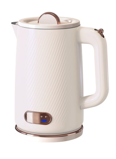 Buy GVC PRO DECORATION Kettle 1.8 L, 1500W - STAINLESS STEEL BODY - GVCKT-3655H 1.8 L 1500 W GVCKT-3655H BEIGE * GOLD in Saudi Arabia