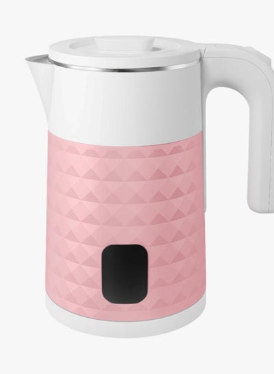 Buy GVC PRO DECORATION Kettle 1.8 L, 1500W - STAINLESS STEEL BODY - GVCKT-3820H - PINK x WHITE 1.8 L 1500 W GVCKT-3820H PINK * WHITE in Saudi Arabia