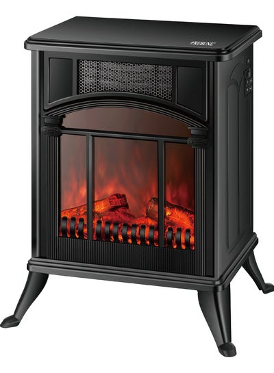 Buy 1900W Decorative Electric Heater – Modern Design with Cozy Ambiance for Every Room 1900 W RE-7-059 Black in Saudi Arabia