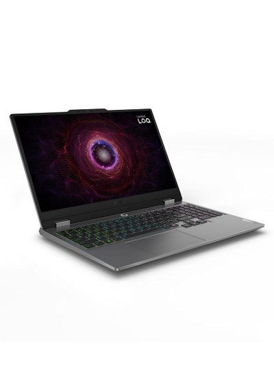 اشتري LOQ 15ARP9 Gaming Laptop with LA1 AI Chip, 15.6” FHD (1920x1080) 144Hz, AMD Ryzen 5 7235HS, 12GB DDR5 RAM, 512GB SSD, NVDIA RTX 3050 6GB, White Backlit, Win11 English Luna Grey في الامارات