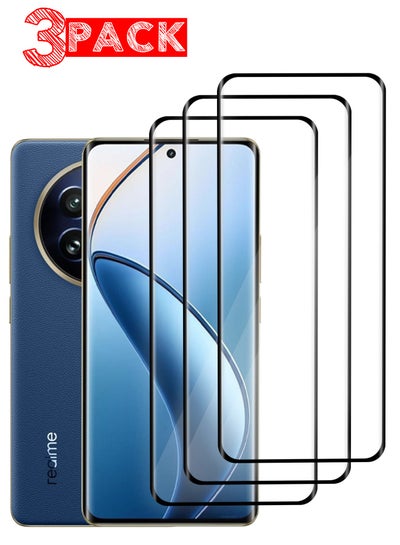 Buy (for Realme 12 Pro / 12 Pro Plus ) 3Pack Tempered Glass Screen Protector Anti-Scratch Case Friendly HD Clear Protective Film Clear in UAE