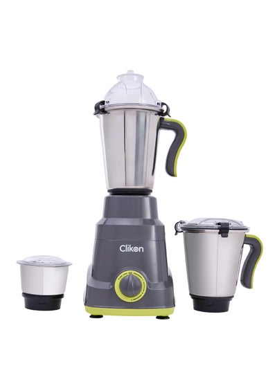 Buy 3-In-1 Mixer Grinder With Stainless Steel Jar And Blade/Powerful Copper motor/Overload Protection 1.5 L 750 W CK2686 Black/Green in UAE