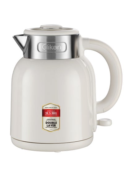 اشتري Double Wall Electric Kettle – Insulated Design for Faster Boiling & Safety 1.5 L 1600 W CK5149 White في الامارات