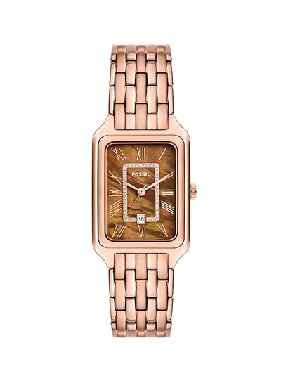 اشتري Women's Raquel Three-Hand Date Rose Gold-Tone Stainless Steel Watch ES5323 - 26mm في الامارات