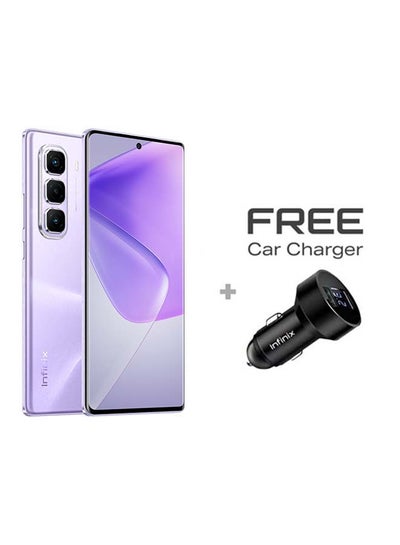 اشتري Hot 50 Pro+ Dual SIM Dreamy Purple 8+8 GB RAM 256GB 4G + Ai Support - Middle East Version With Car Charger في السعودية