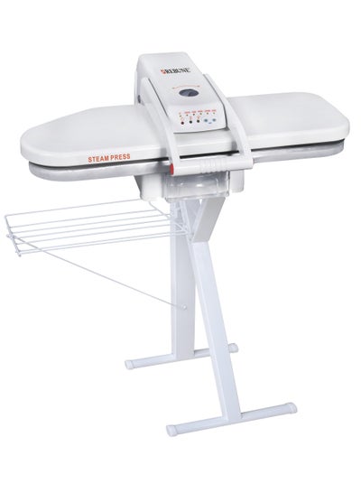 اشتري Steam Press Iron with Clothes Hanger, 38-inch size, 1 L 2000 W RE-3-074 WHITE في السعودية