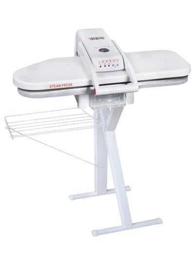 اشتري Steam Press Iron with Clothes Hanger, 42-inch size, 1 L 2000 W RE-3-075 White في السعودية