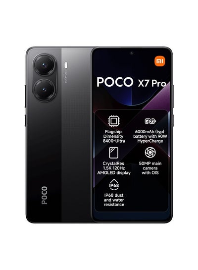 POCO X7 Pro Dual SIM Black 12GB RAM 512GB 5G - Global Version