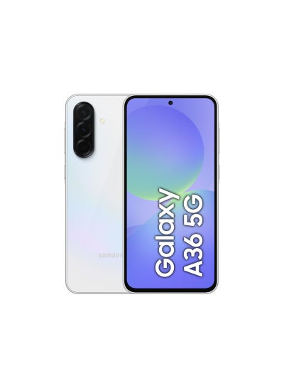 سعر جالاكسي A36 5G ثنائي الشريحة أبيض رائع 8 جيجابايت رام 128 جيجابايت ...