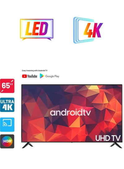 65-Inch Ultra HD 4K Smart Android TV With Wall Mount And Internal ...