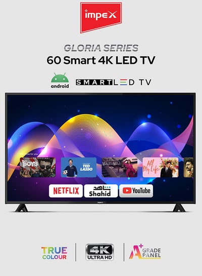 60-Inch 4K UHD Smart LED TV - Latest Android Version, Quad Core, A+ ...