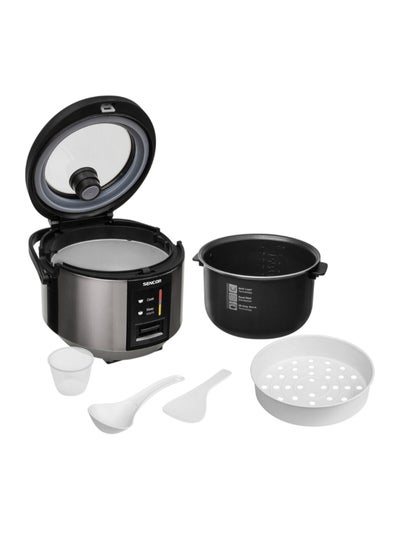 Rice Cooker 23 x 28 x 32 cm 1.8 L 830 W JAHSRM41008398 Silver and Black ...
