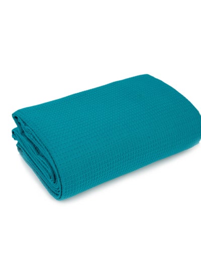 Buy Cotton Bedspread Teal 230x250 in Egypt