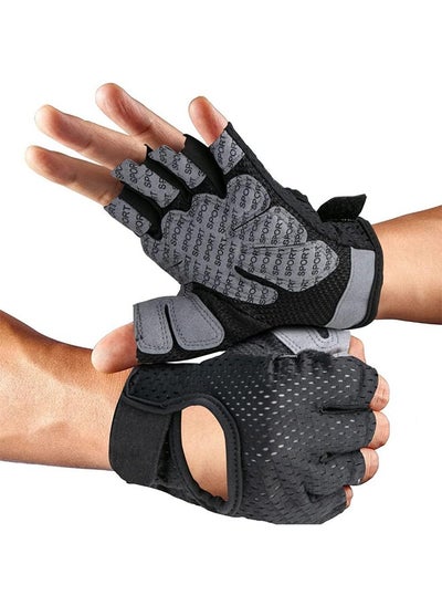 Buy Weight Lifting Gloves, Gym Hand Gloves with Anti-skid and Wear-resistant, Comfortable Exercise Gloves and Breathable Gym Gloves with Velcro, Weight Lifting Gloves with Wear Easily in Saudi Arabia