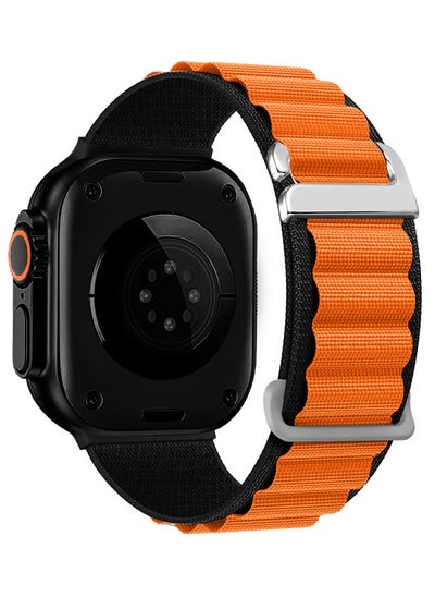 اشتري Alpine Loop Band For Apple Watch Band 49mm/45mm/44mm/42mm Nylon Woven Sport Strap Compatible with iWatch Series Ultra2/Ultra/8/7/SE/6/5/4/3/2/1 Adjustable Strap في الامارات