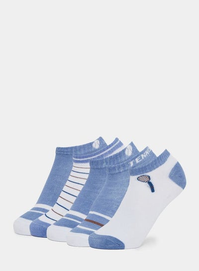 اشتري Pack of 5 - Striped Ankle Socks في السعودية