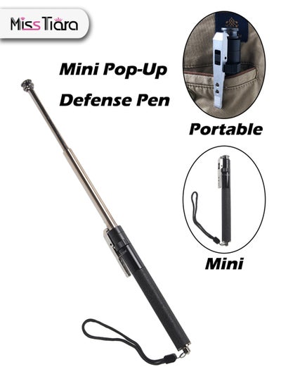 Buy Mini Portable Telescopic Spring Self Defense Pen One Click Quickly Pop Up and Turn into A Self Defense Stick to Resist Danger in UAE