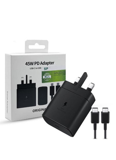 Buy PD charger for Android devices, 45 watts, black in Saudi Arabia