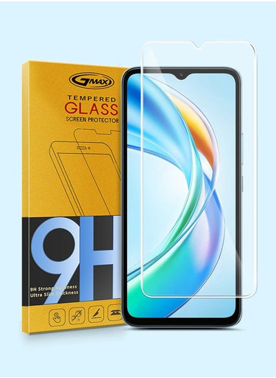 Buy Honor X5b / X5b Plus / X5b+ 4G 2024 GMAX Premium Series Curved Edges 9H 2.5D Tempered Glass Screen Protector - Clear in UAE