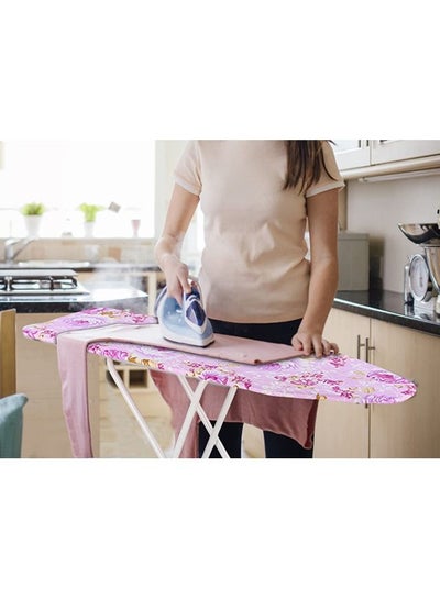 Buy Household Home Ironing Board with Solid Iron Rest and 4-Step Height Adjustment for Home 107*30*78cm in Saudi Arabia
