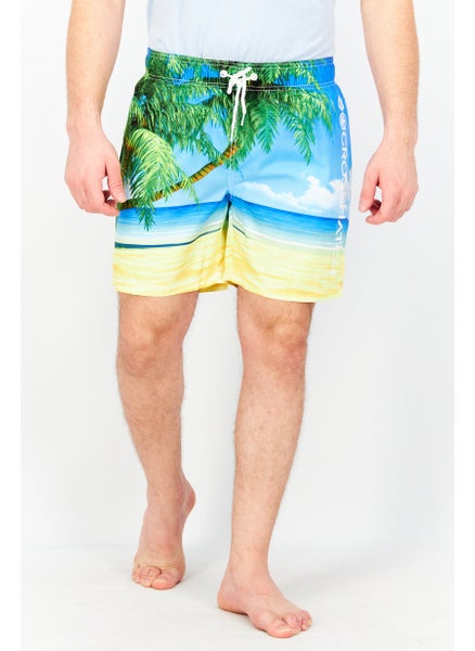 اشتري Men Printed Board Shorts, Blue Combo في السعودية