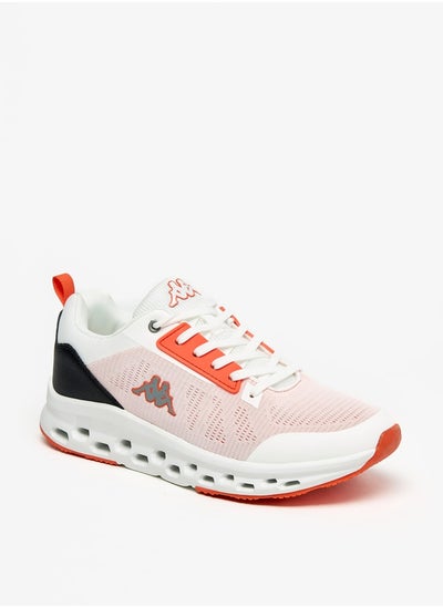 اشتري Men's Logo Detail Lace-Up Sports Shoes with Cushioning في الامارات