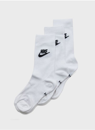 Buy 3 Pack Nsw Everyday Essential Crew Socks in UAE