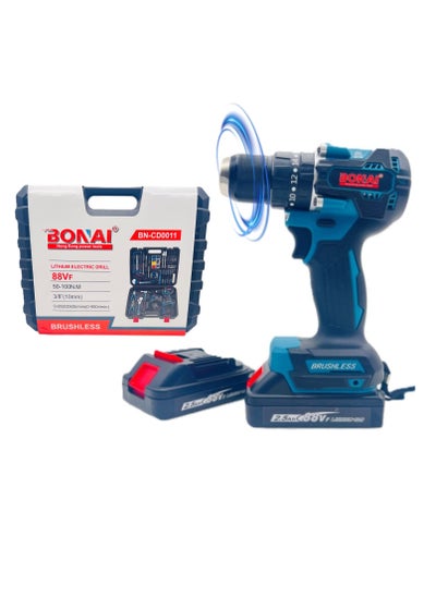 Buy Bonai Cordless Hammer Drill and Toolkit for Home and Office Projects in UAE