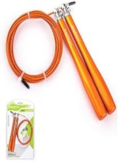 اشتري AngTop AT552 Adjustable Steel Wire Jump Rope Aluminium Handles - Orange في مصر