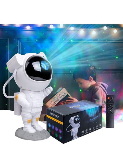 اشتري Astronaut Star Projector Night Light with Timer & Remote Control – 360° Adjustable Nebula Starry Galaxy Ceiling Projector for Baby, Kids, and Adults Bedroom Decor في الامارات