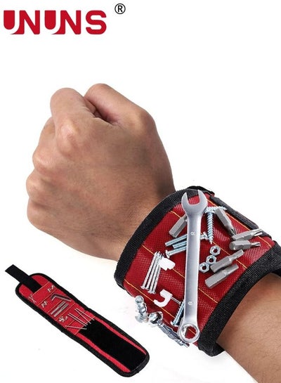 Buy Magnetic Wristband, One Size Fits All Wrist Magnet Tool Holder, Magnetic Wrist Tool Holder Belts for Holding Screws, Nails, Bolts, Drill Bits, Fasteners, Scissors, and Other Small Tools in UAE