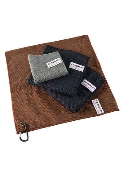 Buy Barista Micro Cleaning Coffee Towels Pack 4pcs Soft Absorbent Non Abrasive Cloth with Hook  Espresso Machine in Saudi Arabia