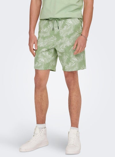 Buy Leaf Printed Shorts in UAE