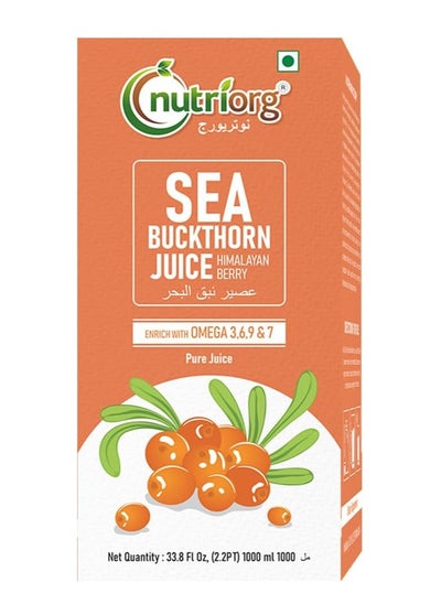 Buy Nutriorg Sea Buckthorn Juice, Himalayan Berry, 1000ml in UAE