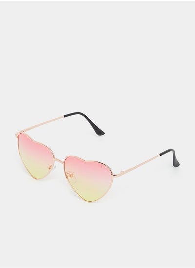 Buy Heart Shape Thin Frame Sunglasses in Saudi Arabia