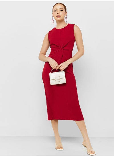 Buy Strapp Ruched Detail Dress in UAE