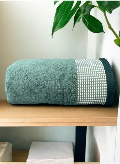 اشتري Soft And Absorbent Single Pcs Bath Towel 550GSM - Bathroom Towel (70x140cm) - Millard Green في السعودية