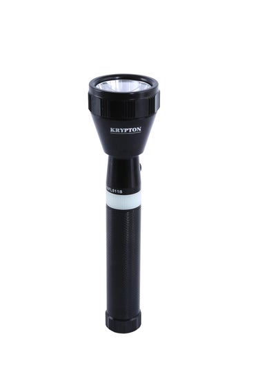 Buy Rechargeable LED Flashlight Black in UAE