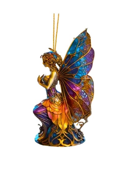 Buy Acrylic hanging accessory in the shape of a fairy for car decor or hanging on the office and bedroom (8 cm) in Saudi Arabia
