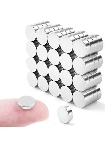 اشتري Fridge Magnets, 100 Pieces Small Magnets, Mini Magnets Small Round Magnets for Crafts, 3 x 3mm Neodynium Magnets Fridge, Tiny Magnets, Whiteboard Magnets, for Fridge, Office, Map, Photo في السعودية