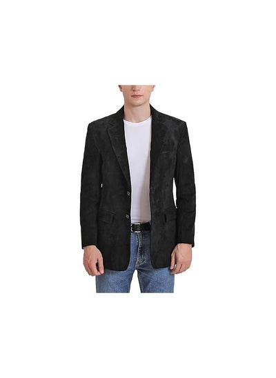 Buy Men Richard Classic Leather Blazer Lambskin Sport Coat Jacket - Men Slim Fit Leather Jacket in UAE