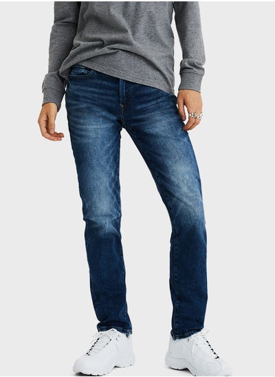 Buy Mid Wash Slim Fit Jeans in Saudi Arabia